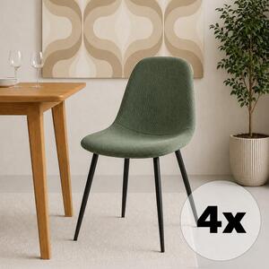 Avenberg RIVA Étkezőszék szett - 4db, zöld