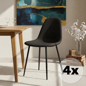 Avenberg RIVA Étkezőszék szett - 4db, fekete