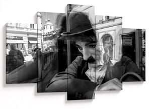 Kép - Charles Chaplin, Prágában (150x105 cm)
