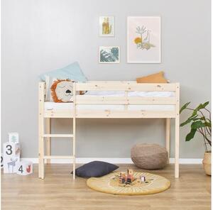Hoppekids ECO Comfort félmagas ágy 70x160 cm, natúr fa