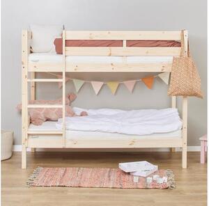 Hoppekids ECO Comfort emeletes ágy 70x160 cm, natúr fa