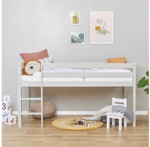 Hoppekids ECO Comfort félmagas ágy 90x200 cm, galambszürke