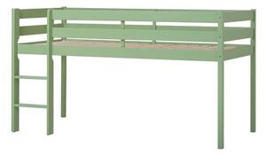 Hoppekids ECO Comfort félmagas ágy 90x200 cm , halványzöld