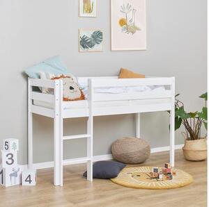 Hoppekids ECO Comfort félmagas ágy 70x160 cm , fehér színű