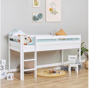 Hoppekids ECO Comfort félmagas ágy 90x200 cm fehér színű