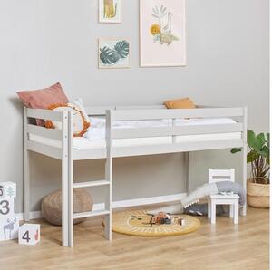 Hoppekids ECO Comfort félmagas ágy 90x200 cm, galambszürke