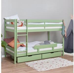 Hoppekids ECO Comfort emeletes ágy 90x200 cm halványzöld