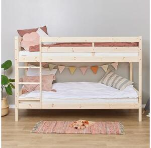 Hoppekids ECO Comfort emeletes ágy 90x200 cm natúr fa