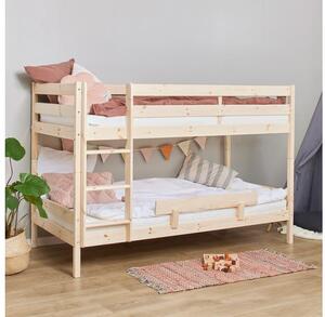 Hoppekids ECO Comfort emeletes ágy 90x200 cm natúr fa