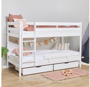 Hoppekids ECO Comfort emeletes ágy 90x200 cm, fehér színben