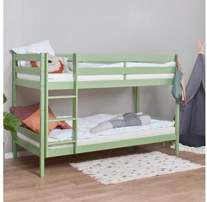 Hoppekids ECO Comfort emeletes ágy 90x200 cm halványzöld