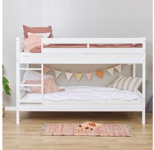 Hoppekids ECO Comfort emeletes ágy 90x200 cm, fehér színben