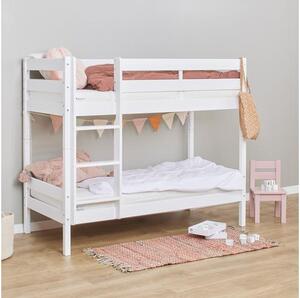Hoppekids ECO Comfort emeletes ágy 70x160 cm, fehér színű