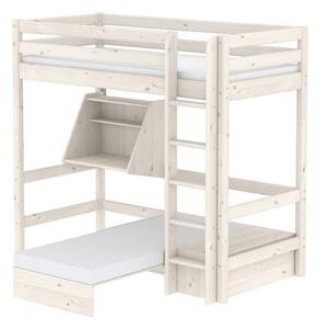 Flexa Galériaágy " Casa " szettel , Flexa classic 200 , fehér , egyenes létrával