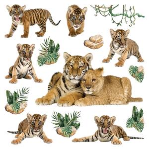 Tigers öntapadós dekoráció, 30 x 30 cm