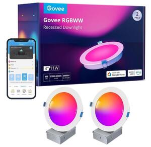 Govee Govee - KÉSZLET 2x LED RGBWW Beépíthető lámpa LED/11W/230V Smart 2700-6500K GV0041