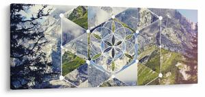 Kép - Geometriai ábra (120x50 cm)