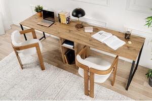 Íróasztal Twin Study Desk - Atlantic Pine, Fekete