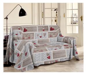 Takaró a kanapén Shabby love piros