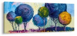 Kupolafák képe, olajfestmény (120x50 cm)