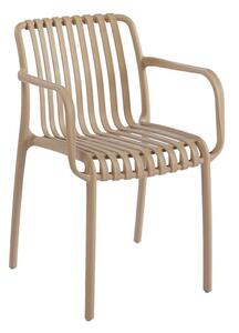 King Home STRIPS ARM szék karfával bézs műanyag