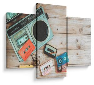 Kép - retro rádió (90x60 cm)