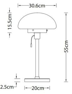 Lámpa Asztali lámpatest LAMIA , 9936, max.250V, 50/60Hz, 1*E27, max.40 W, átmérő 30, 6 cm, IP20, krém