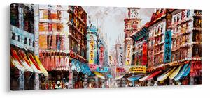 Kép - Hong Kong, olajfestmény (120x50 cm)