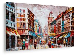 Kép - Hong Kong, olajfestmény (90x60 cm)