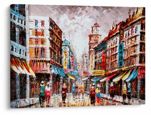 Kép - Hong Kong, olajfestmény (70x50 cm)
