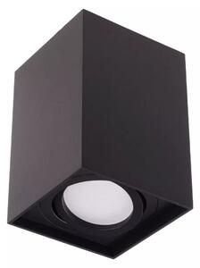 T-LED Fekete szögletes rögzíthető lámpatest GU10-es LED égőkhöz, felnyitható