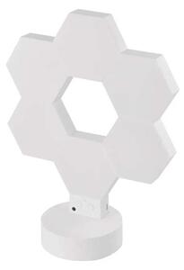 Emos GoSmart Hexagon fehér, 6 részből álló, RGBIC dimmelhető, WiFi LED asztali lámpa