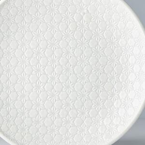 Star fehér kerámia tányér, ø 25 cm - MIJ