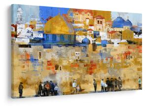 Kép - siratófal, Jerusalem, Israel (90x60 cm)