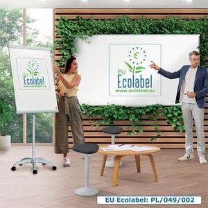 Flipchart tábla, mágneses felület, 70x100 cm, EcoLabel, NOBO Premium Plus, fehér (VN5701)