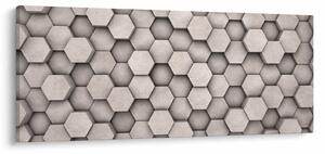 Kép - Hatszögek beton kivitelben (120x50 cm)