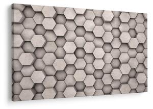 Kép - Hatszögek beton kivitelben (90x60 cm)