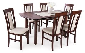 Dante asztal Milánó székekkel | 6 személyes étkezőgarnitúra