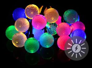 GARTHEN Napelemes világítás 20 LED színes villogó funkcióval