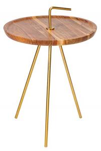 Simply Clever arany/natúr asztal Ø41 cm