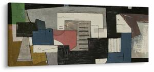 Kép - absztrakció, kubizmus (120x50 cm)