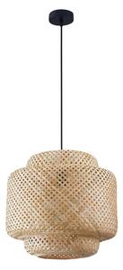 Polux Csillár zsinóron BERTA 1xE27/20W/230V átm. 40 cm bambusz SA2070