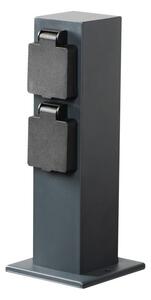 Kanlux Kanlux 36586 - Kültéri csatlakozós oszlop NASTO 2Z Type E 230V IP44 antracit KX2511