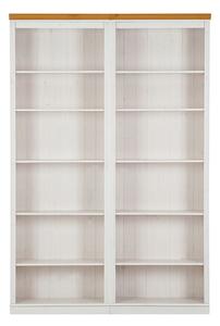 Fehér borovi fenyő könyvespolc 148x223 cm Anita – Støraa