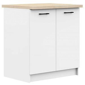 Akord OLIWIA S80 2D Fehér Szabadonálló Szekrény + Pult, Laminált Lappal, ABS Élzárással, 80x85x46 cm