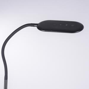 Modern állólámpa fekete, szabályozható LED-del - Kiril