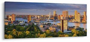 Kép - panoráma Rotterdam, Hollandia (120x50 cm)