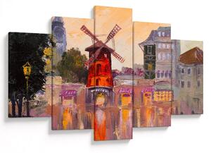 Kép - Moulin rouge, Párizs, Franciaország (150x105 cm)