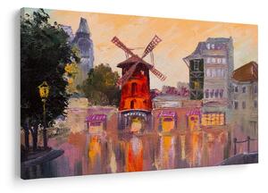 Kép - Moulin rouge, Párizs, Franciaország (90x60 cm)
