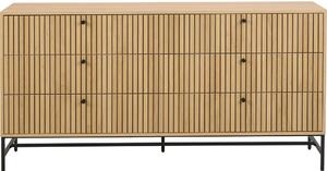 Natúr színű komód tölgyfa dekorral 158x80x40 cm Albany – Actona